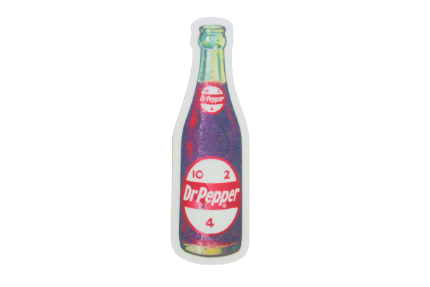 Dr Pepper 10 2 4  Bottle in Hand  Wide Bumper Sticker Decal 